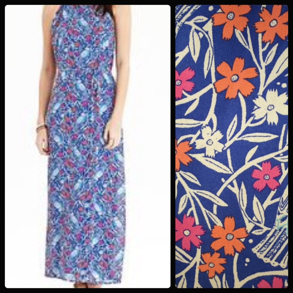 Blue Bird Maxi Dress